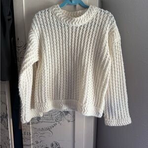 Preowned Rebecca Taylor Cream Wool blend Sweater- Lg